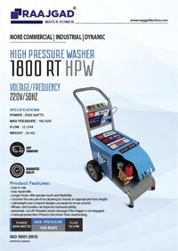 RT-1000-R HPW High Pressure Washer
