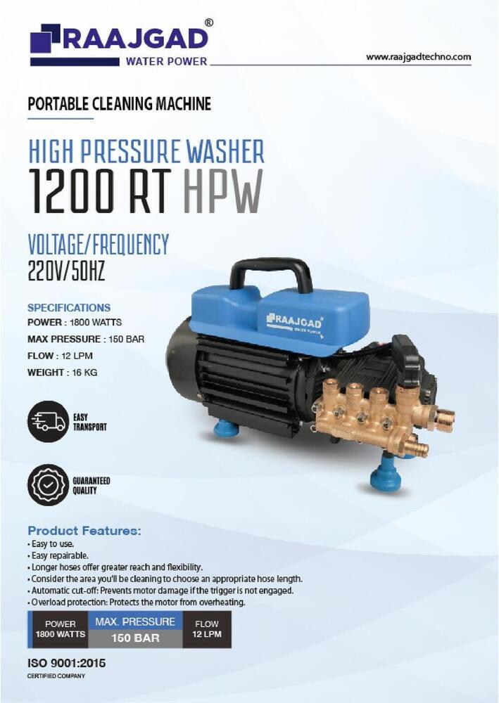 RT-1000-R HPW High Pressure Washer