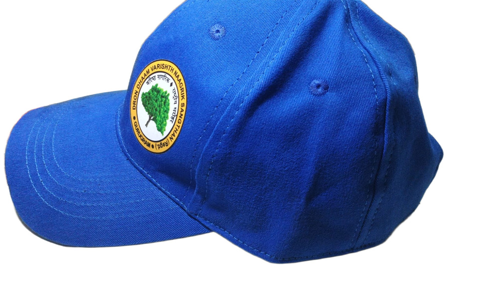 Cotton Blue Printing Cap