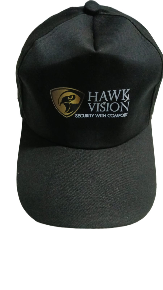 Poly Cotton Black Cap
