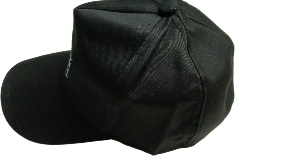 Poly Cotton Black Cap