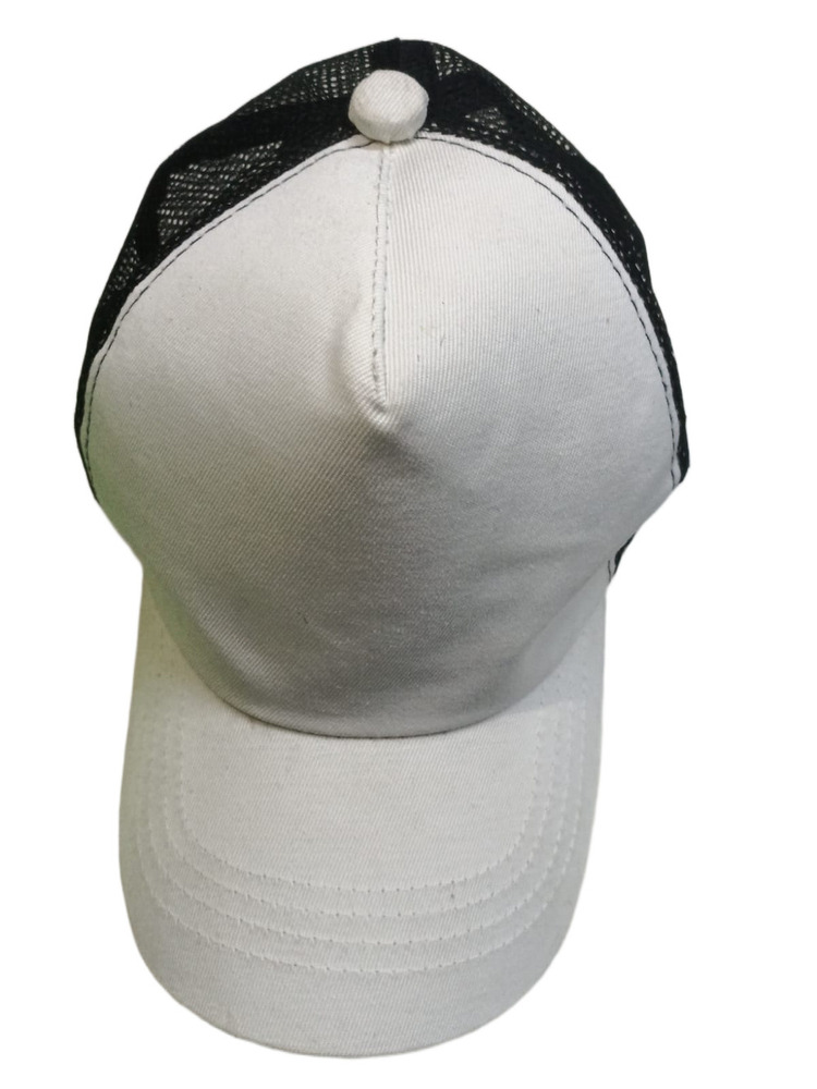 White Trucker Cotton Cap