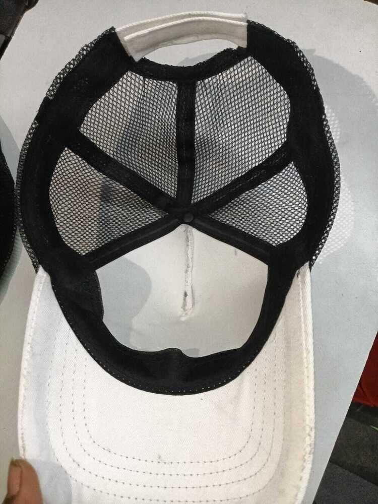 White Trucker Cotton Cap