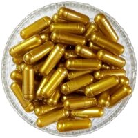 Golden Empty Hard Gelatin Capsule - Filling Capacity: Approx. 400-500 Mg (size 0)