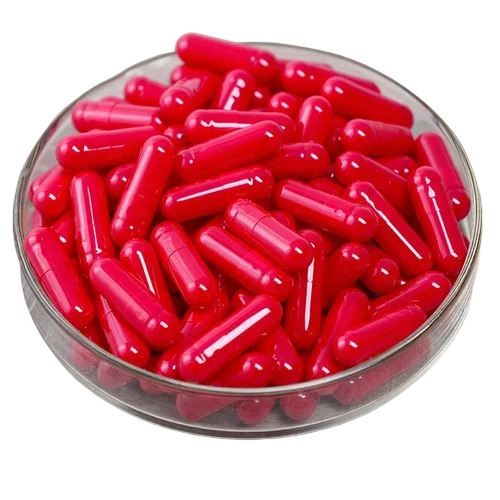 Red Empty Gelatin Capsule - Filling Capacity: Size 0 (Approximately 400-500 Mg