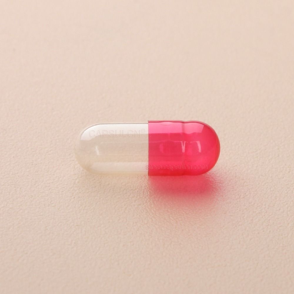 Pink And White Empty Capsules
