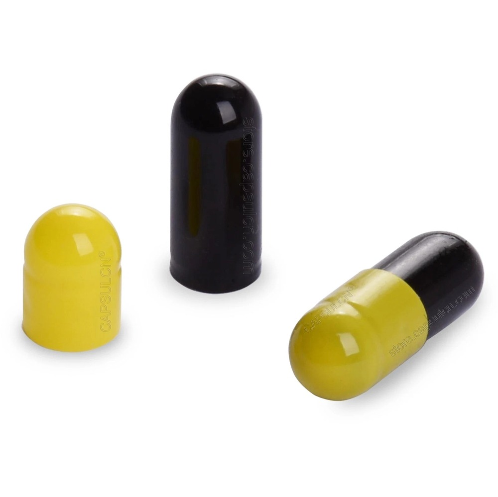 Black And Yellow Empty Capsules