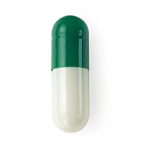 Green And White Empty Capsule