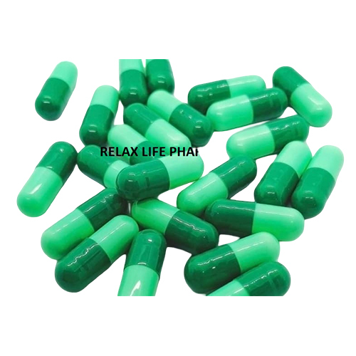 Dark And Light Green Empty Capsule