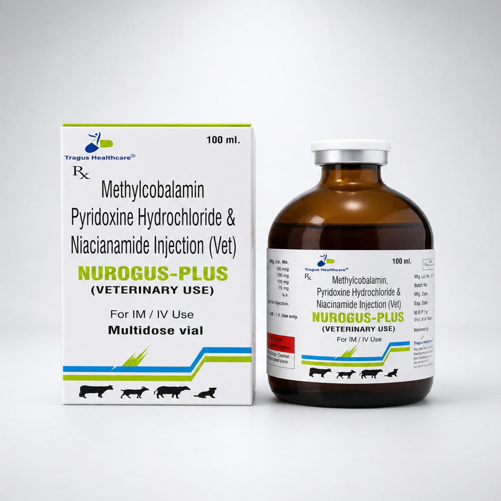 Methylcobalamin 1000 Mcg + Pyridoxine Hydrochloride 100 Mg + Niacinamide 100 Mg / Nurogus-Plus - 100 Ml - Ingredients: Chemicals