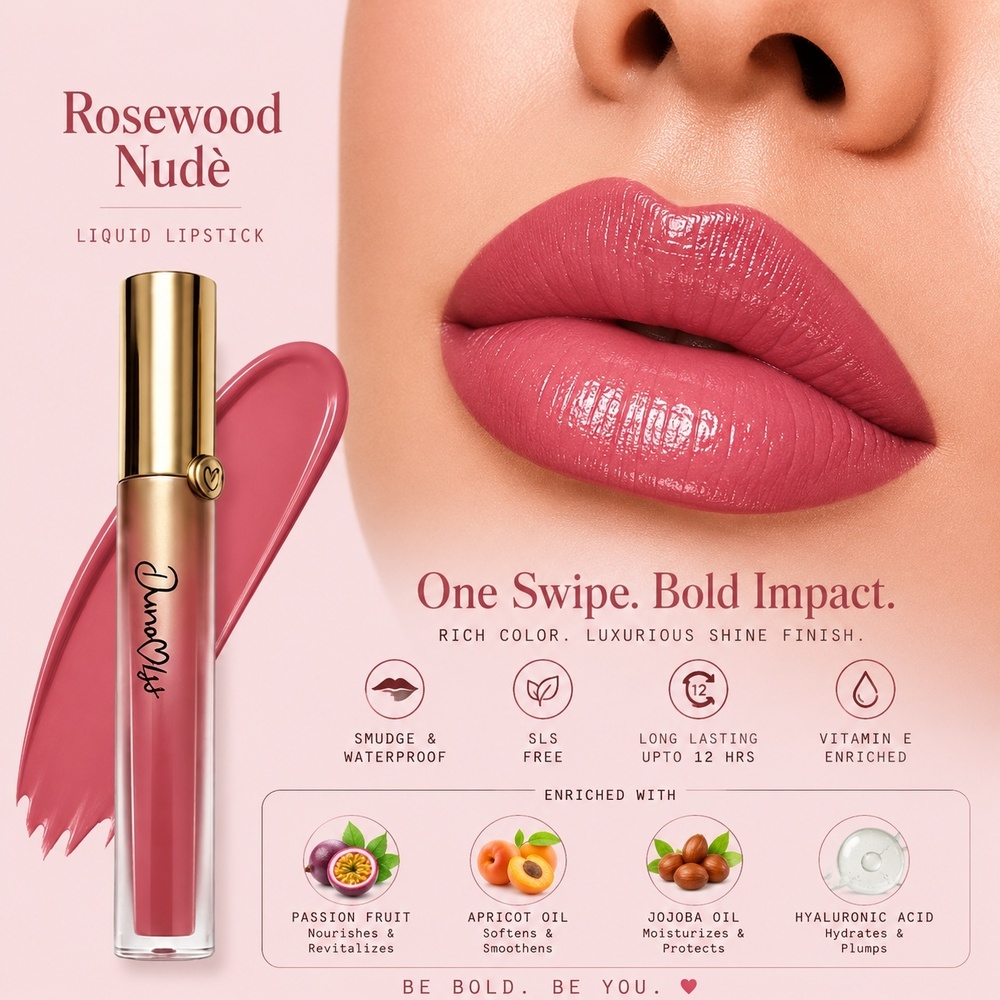 Dunamiss Liquid Lipstick Rosewood Nude