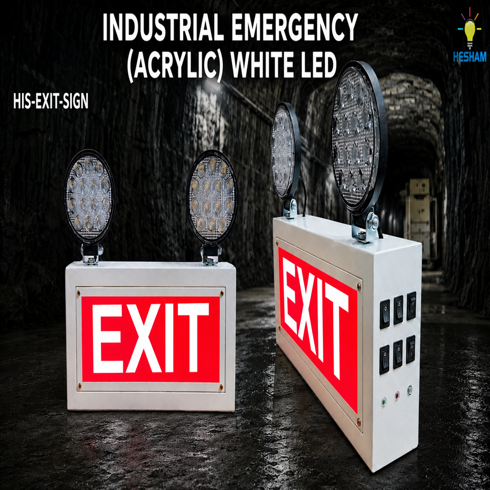 Industrial Emergency Acrylic White Led 