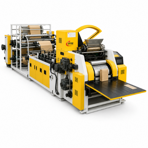 Brown Kraft Paper Bag Making Machine