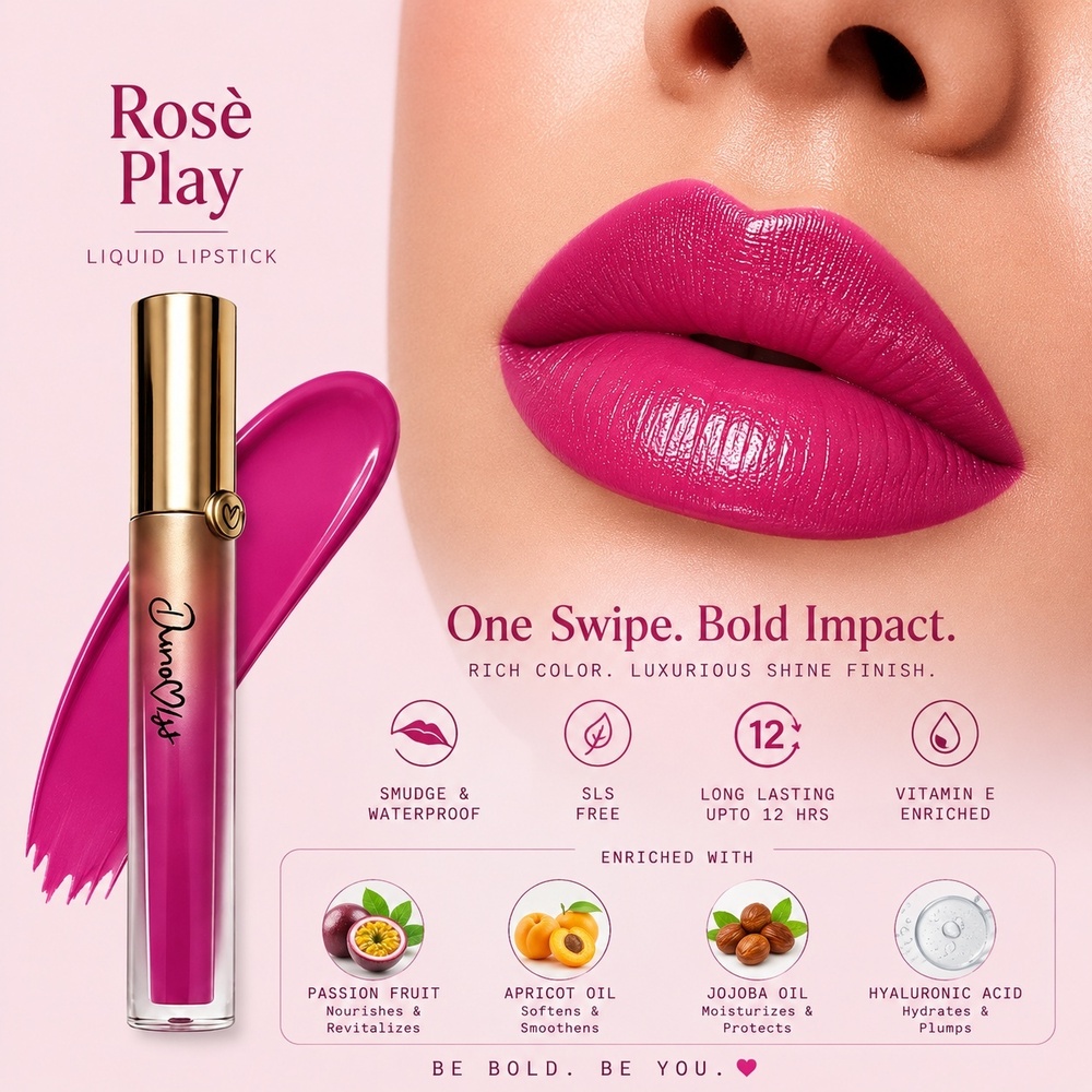 Dunamiss Liquid Lipstick Rose Play