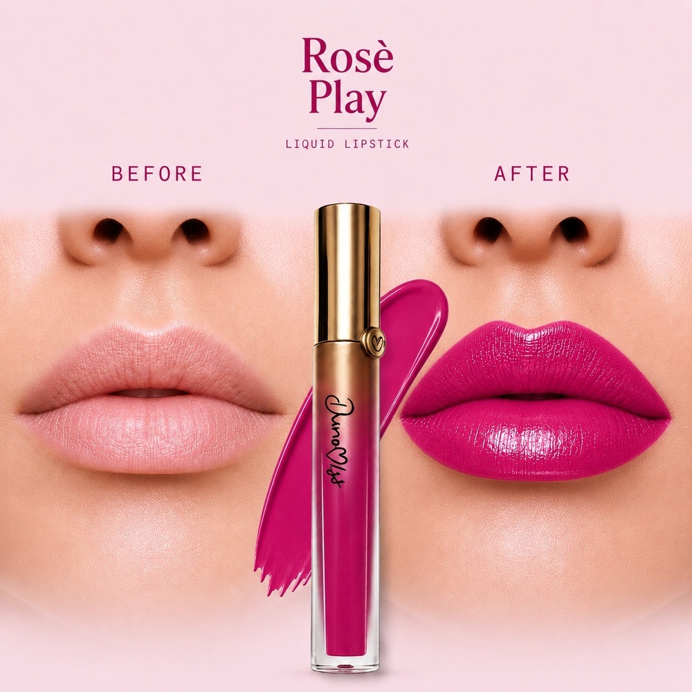 Dunamiss Liquid Lipstick Rose Play