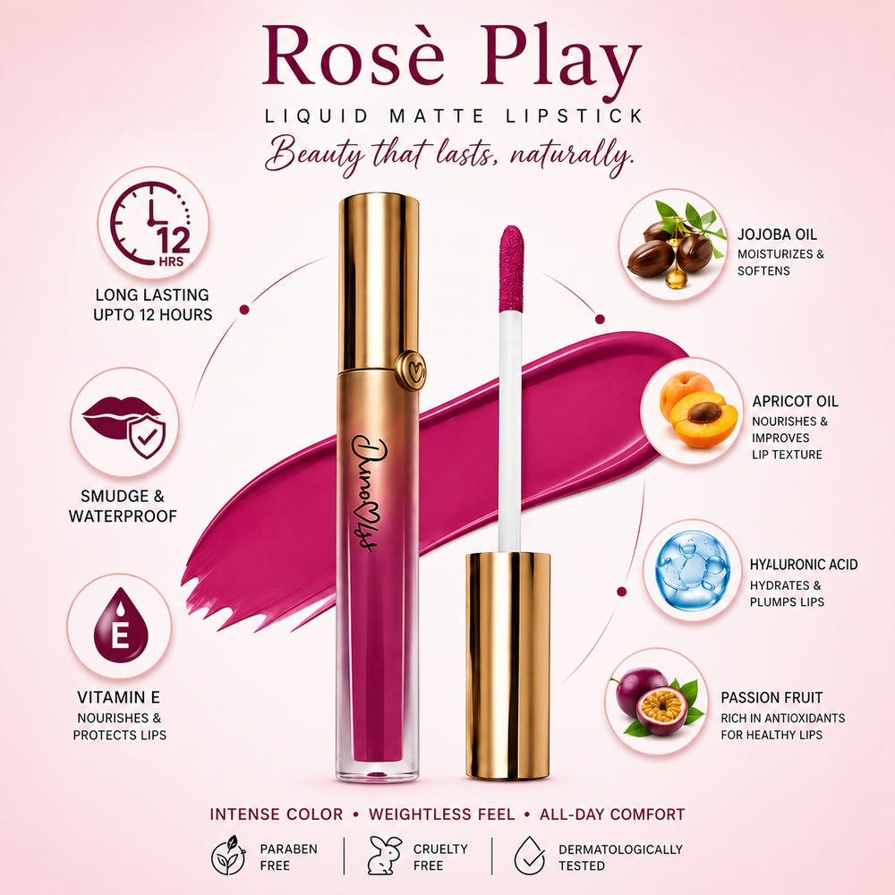Dunamiss Liquid Lipstick Rose Play