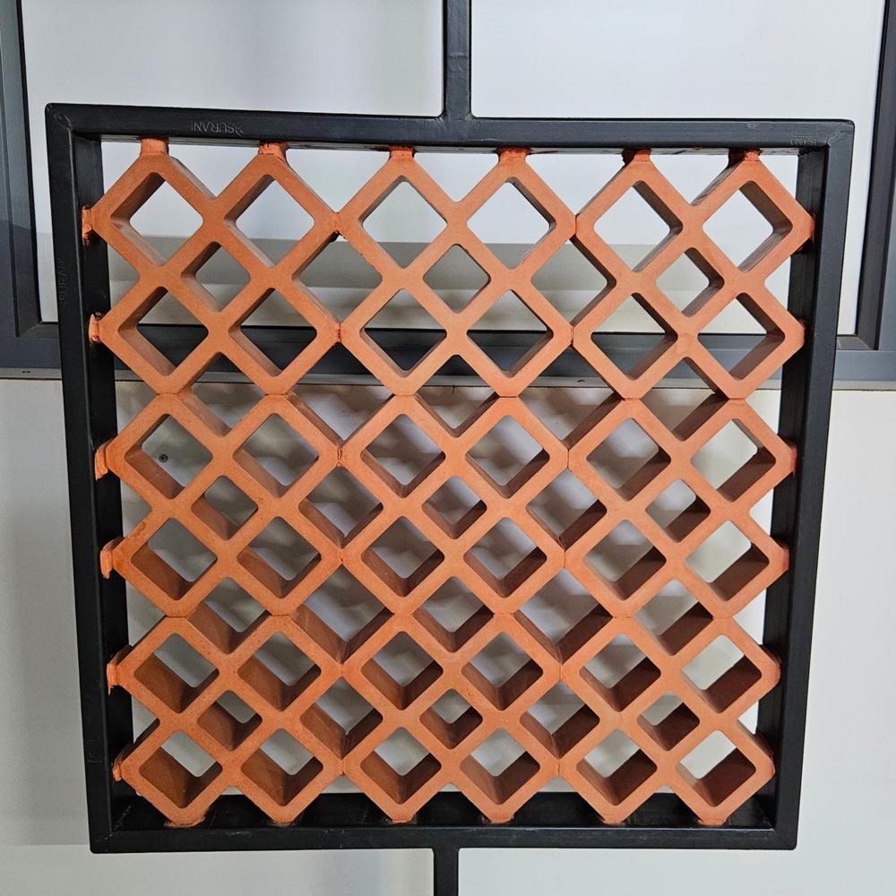 Terracotta Daimond clay jali breze block