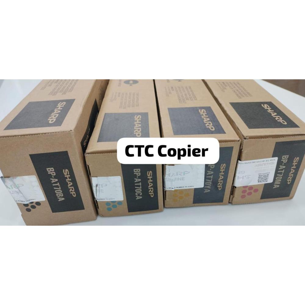 SharpToner Cartridges BP-AT70BA :BLACK , BP-AT70CA : CYAN , BP-AT70MA : MAGENTA, BP-AT70YA : YELLOW