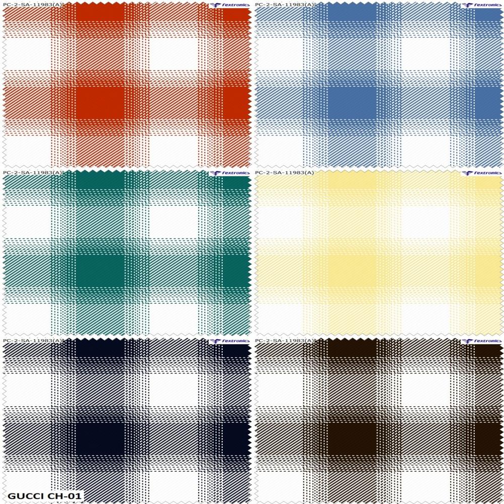 Grindal Funnel Checks Shirting Fabric 58" - Color: Multicolour