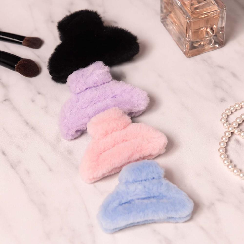 Big-Size Soft Faux Fur Hair Claw Clips (1 Pc) - Application: As Per Product Requirement