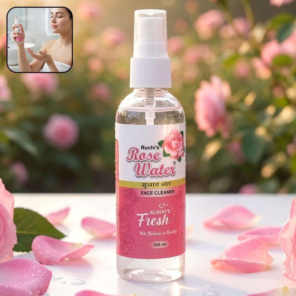 Rose Water Face Mist Spray 100 Ml - Age Group: As Per Product Requirement
