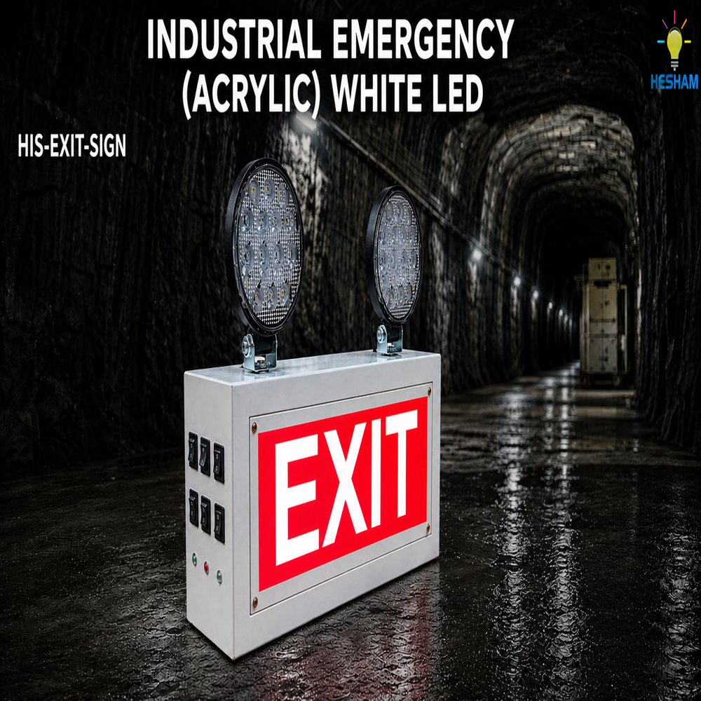 Industrial Emergency Acrylic White Led 
