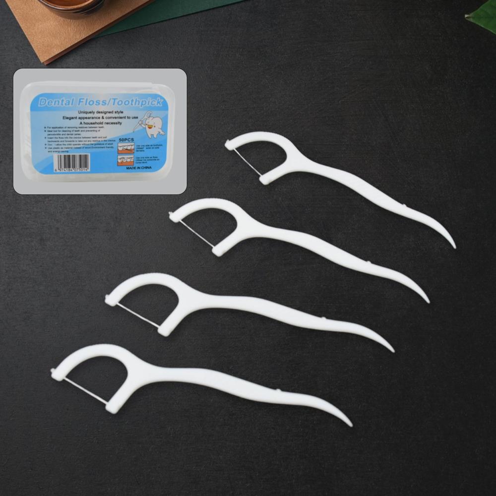 2 In 1 Tooth Picks Flosses / Sticks Portable Toothpicks (50 Pc Set) - Application: As Per Product Requirement