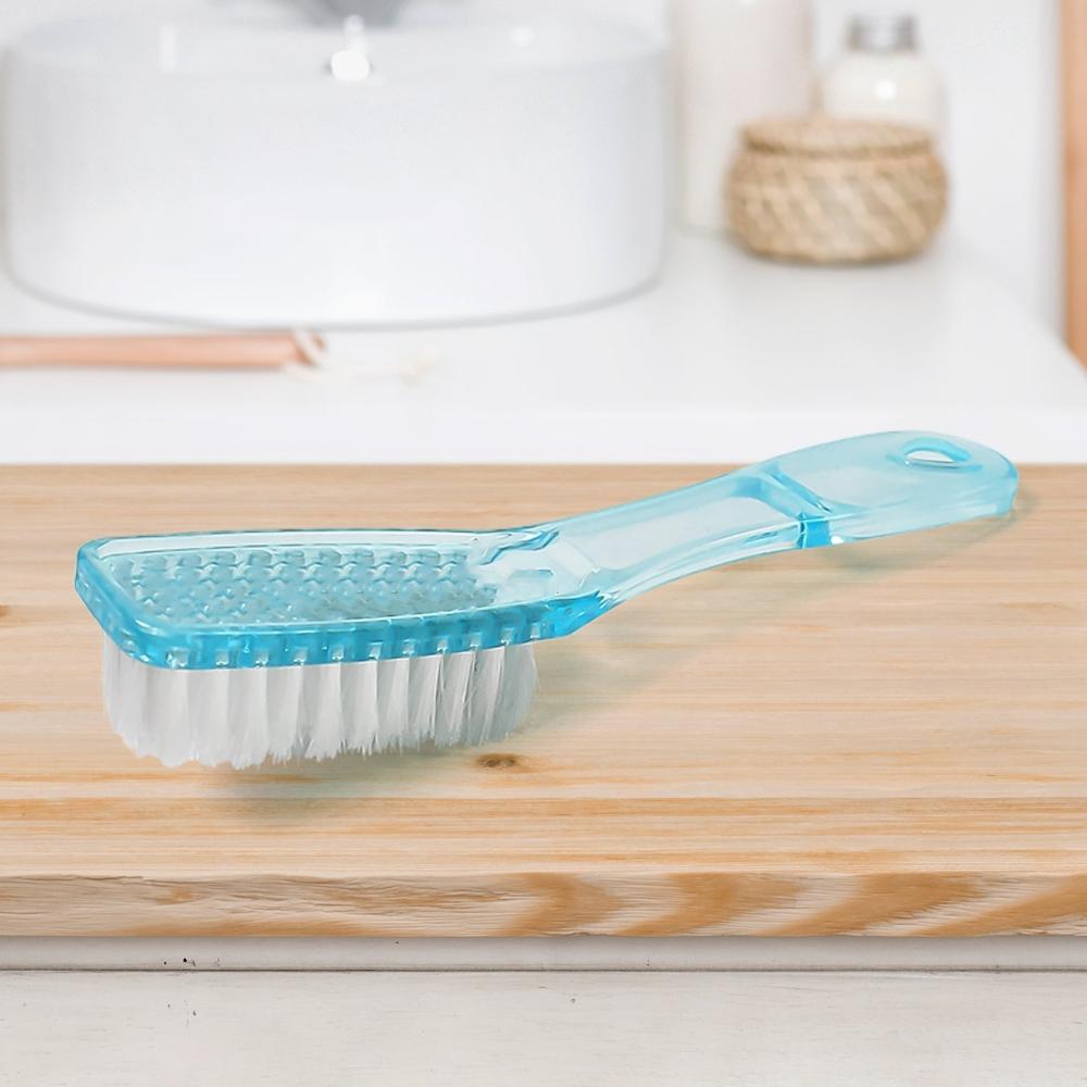 Plastic Handle Shoes Clothes Scrubbing Brush (1 Pc / Mix Color / 19 Cm) - Application: As Per Product Requirement