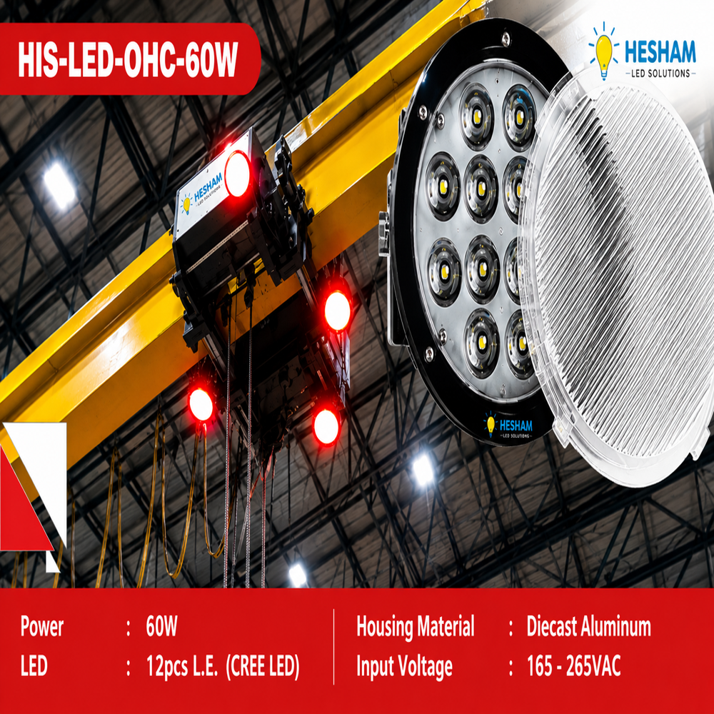 Overhead Crane Warning Light (HIS-LED-OHC-60W)