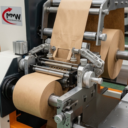 White Kraft Paper Bag Making Machine - Automatic Grade: Automatic