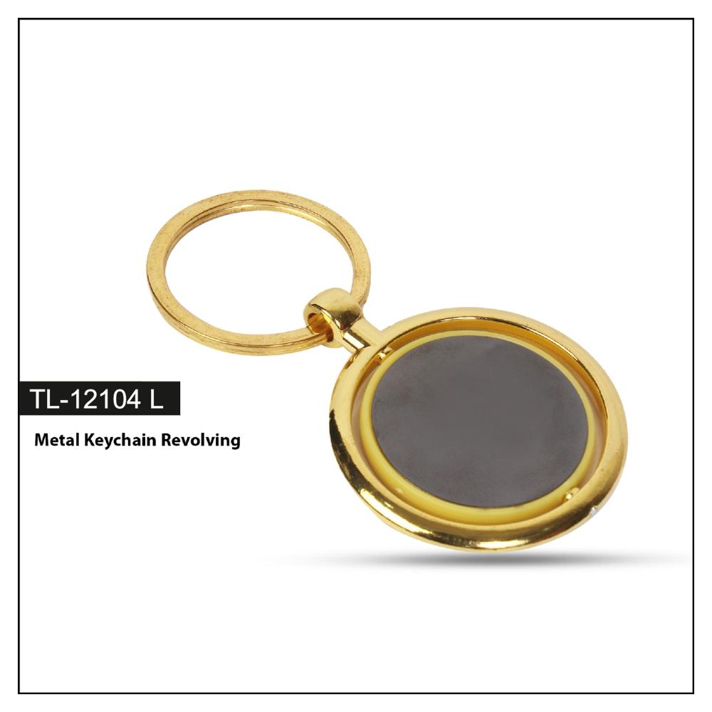 Metal Keychain - Color: Golden & Grey