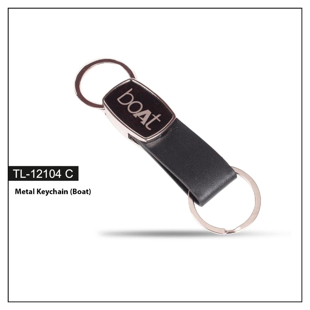 Metal Key Chain - Color: Black & Silver