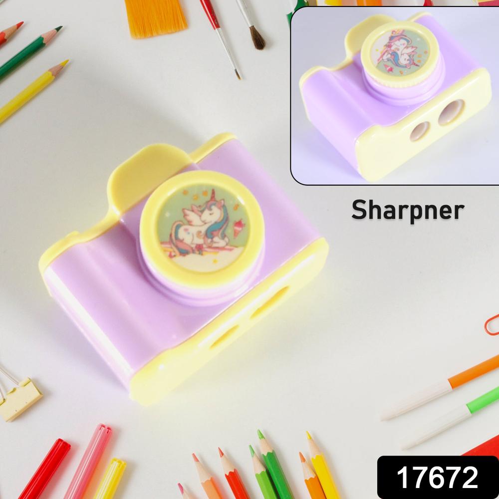 Camera Shape Pencil Sharpener Stylish Lightweight Sharpener for Kids & Office