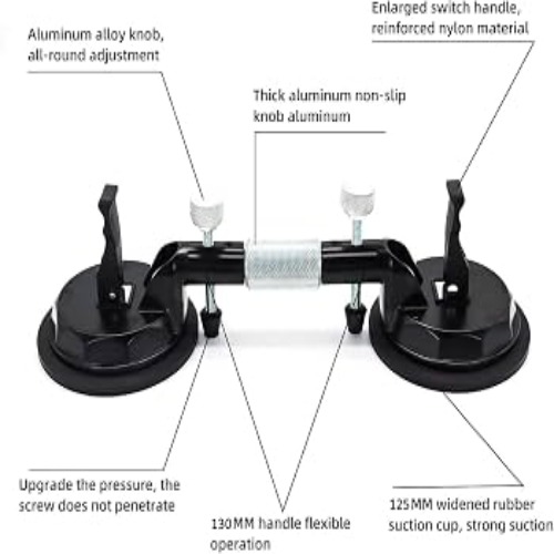 Adjustable Suction Cup - Color: Black