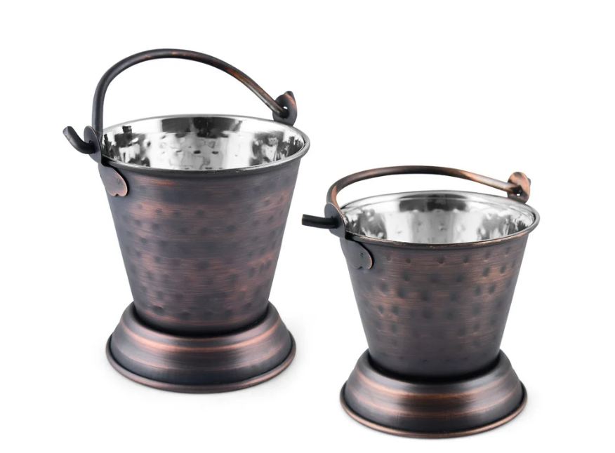 Serving Bucket Antique Copper - Dimension (L*w*h): 10.50 (Diameter) Inch (In)