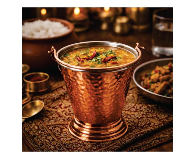 Serving Bucket Antique Copper - Dimension (L*w*h): 10.50 (Diameter) Inch (In)