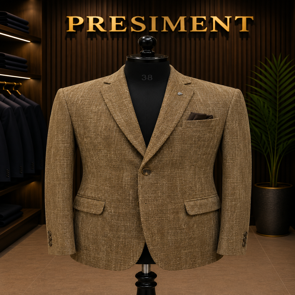 Men's Cauterize Checked Party Wear Blazer