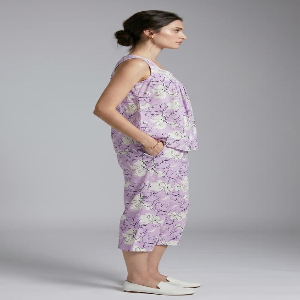 Soft Rayon Capri Set for Women Ladies Nightsuit | Loungewear & Co-ord Set
