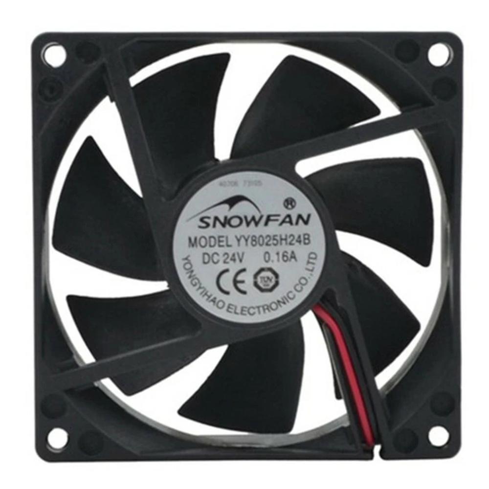 SNOW FAN YY8025H24B 24V DC 0.20A 8025mm Ball Bearing Industrial Axial Cooling Fan