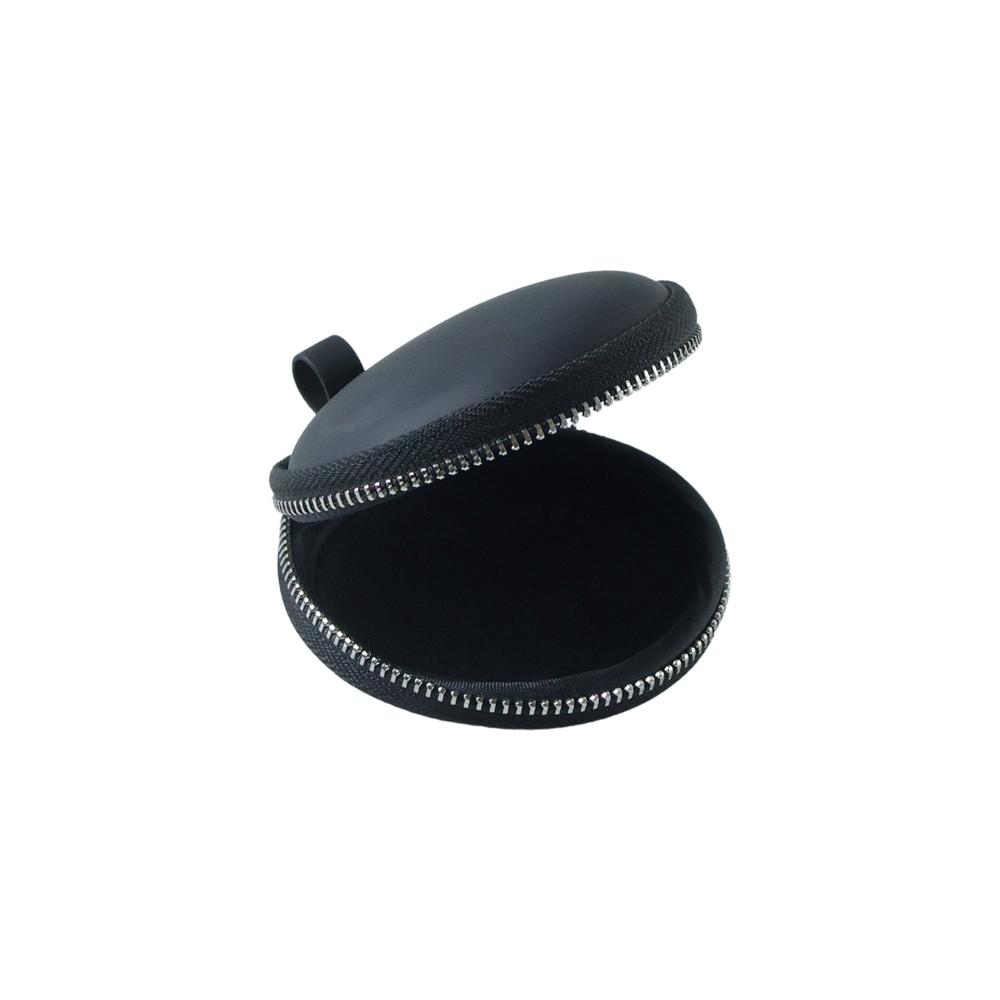 Compact Hard Shell Earphone Carrying Case with Zipper Closure (1 Pc)