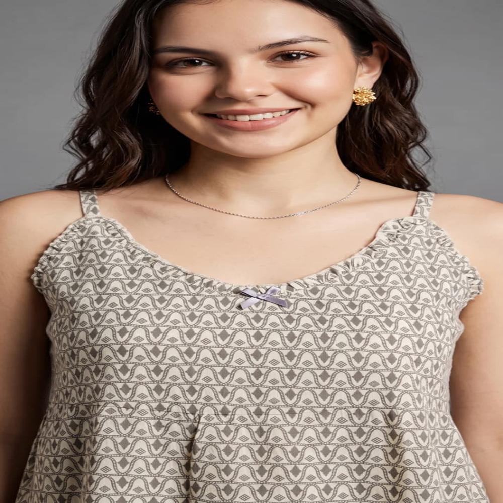 Soft Rayon Capri Co-ord Set for Women | Ladies Nightsuit | Loungewear