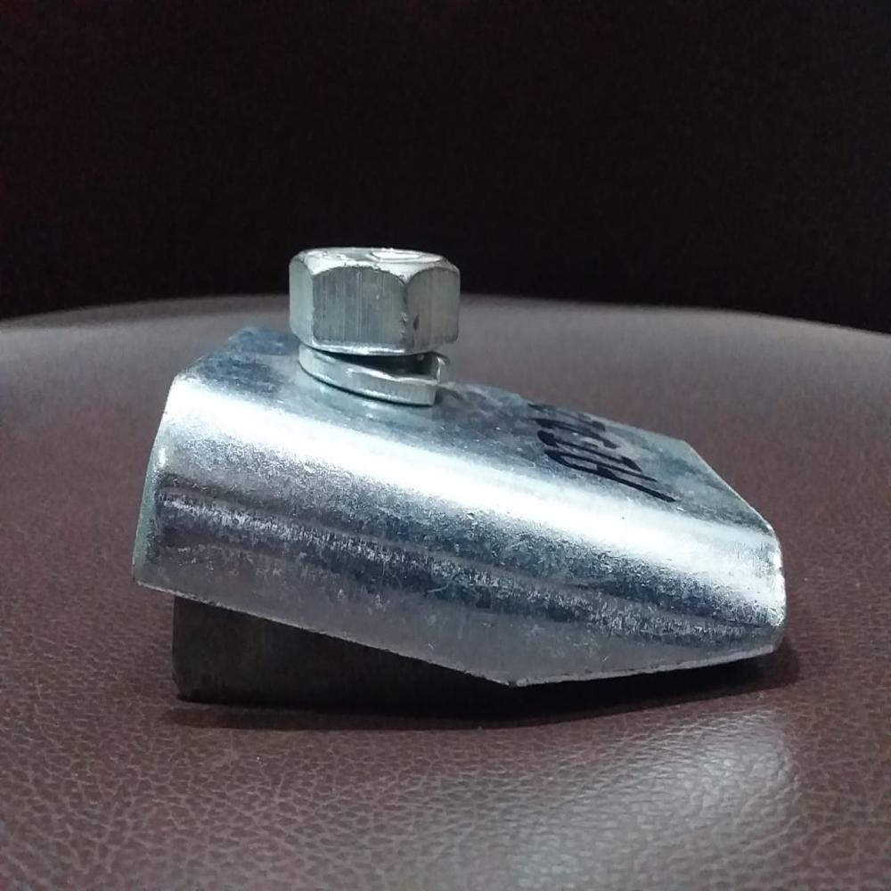 Single Bolt Rail Clamp - Color: Silver / Metallic Grey
