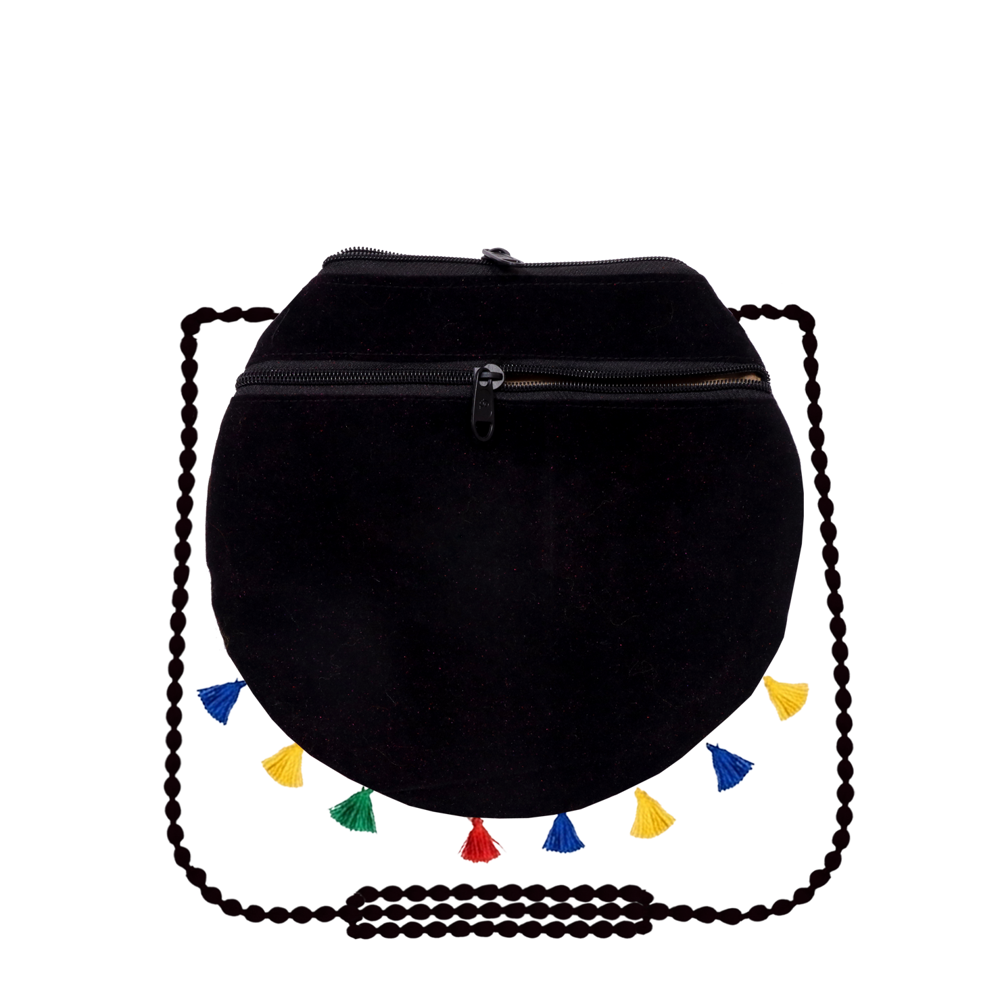 Traditional Elephant Embroidered Shoulder Bag for Women