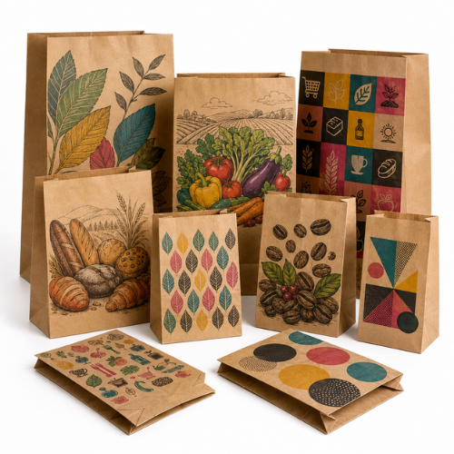 Paper Bag Making Machine With Four Colour Flexo Printing