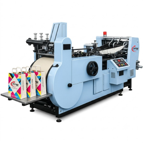 Paper Bag Making Machine With Four Colour Flexo Printing