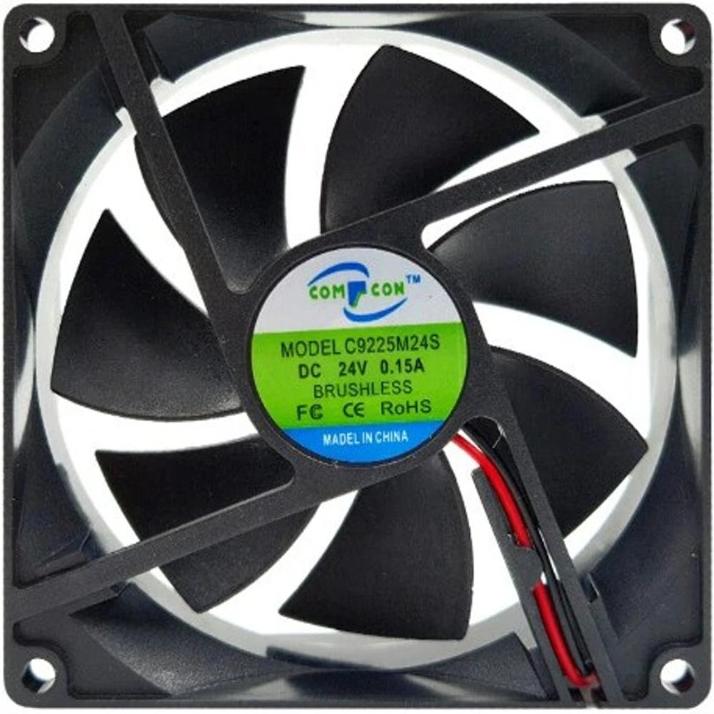 COMFCON C9225M24S 24V DC 0.15A 9225mm Ball Bearing Industrial Axial Cooling Fan