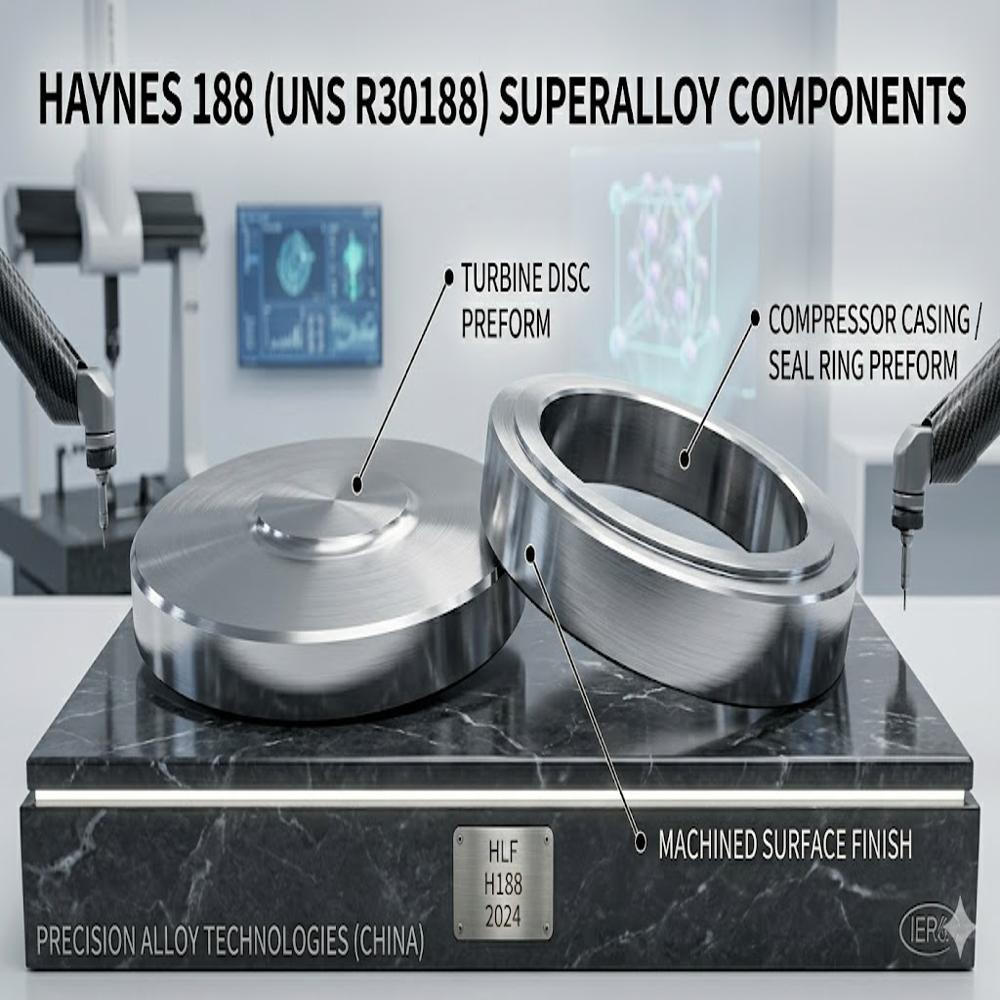Haynes 188  UNS R30188 Cobalt-Base Superalloy Forgings for Gas Turbines  Aerospace Combustor Rings, Discs Bars