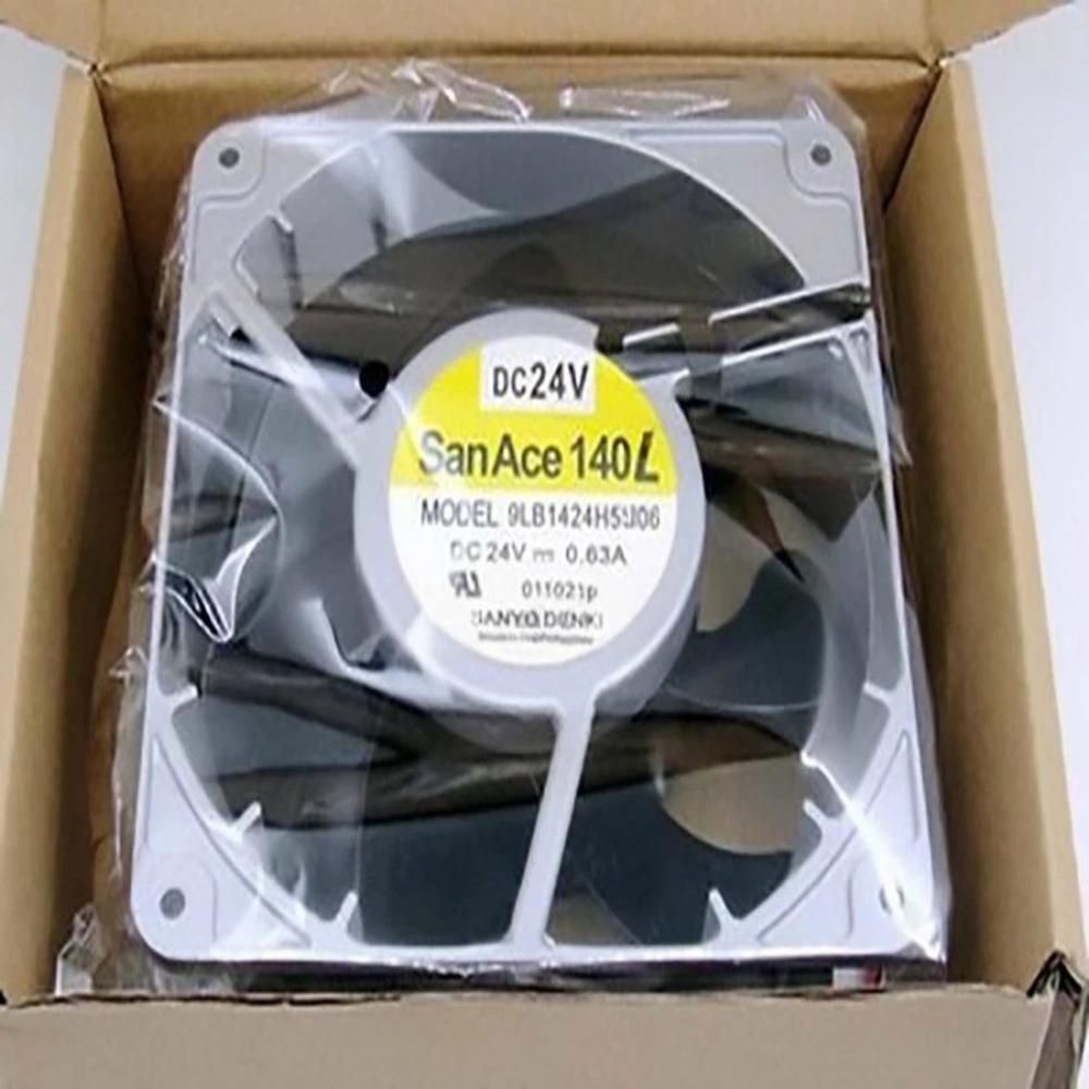 SANACE 9LB1424H5J06 24V DC 0.63A 14050mm Ball Bearing Industrial Axial Cooling Fan