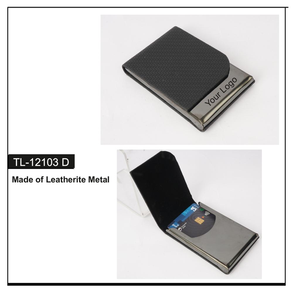 Card Holder - Color: Black & Silver