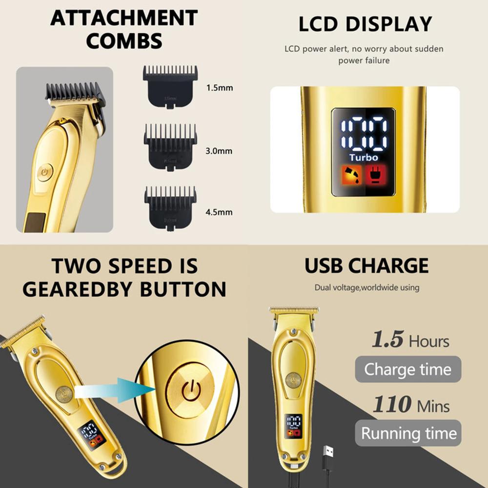 HTC AT-176 RECHARGEABLE HAIR TRIMMER